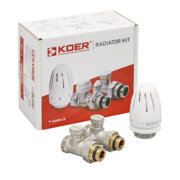 KOER SET-22 - 1/2x3/4 Комп для підключ. радіатор. термог. Нижній. Прямий  HH