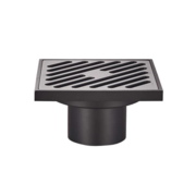 KOER FD10-100x100-180-BLACK Душовий трап (прямий відвід)