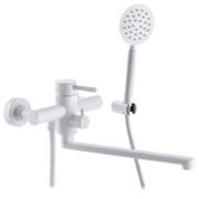 MIXXUS SUS- 006 WHITE Змішувач для Ванни довгий гусак нерж. SUS 304(12шт./ящ)