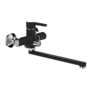 MIXXUS PREMIUM EDEM 006 EURO (BLACK)  Змішувач для ванни довгий гус.Чорний + НІкель.