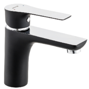 MIXXUS PREMIUM  EVA 001 (BLACK) Змішувач для умивальника Чорний + Нікель