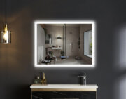 MIXXUS FLAT MR04-100x60 Дзеркало (годинник, LED-підсвічування, антизапотівання)