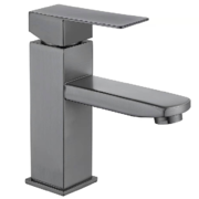 MIXXUS KUB-001 GRAPHITE Змішувач для умивальника з нерж. сталі SUS304 (кіл. графіт)