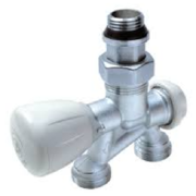 Giacomini  R356ВX062- Кран для рушникосушарки 100% нижнє підкл. пряме