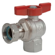 Giacomini R781PX014  Кран 3/4 кутовий для котлів і лічильників ВВ різьба