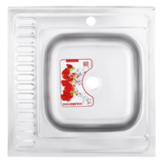 ZERIX Z6060R-06-160E (SATIN) Права Накладна Мийка кухонню (10 шт/ящ)