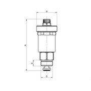 ROHO R1302 - 50 - 1/2 H Розповітрювач автоматичний з клапаном