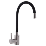 MIXXUS SUS- 011 REFLECTOR -BLACK Змішувач для кухн. з силікон.ізлив з нерж. SUS 304