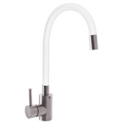 MIXXUS SUS- 011 REFLECTOR WHITE Змішувач для кухн. з силікон.ізлив з нерж. SUS 304