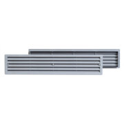 Дверна VR459P решітка пластикова 450x92mm, сіра