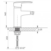 ZERIX STD 135 Змішувач для біде