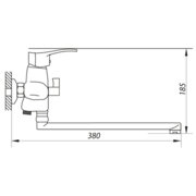 ZERIX JXD6 279 Змішувач для ванни