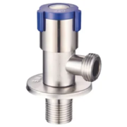 ZERIX VAL-06-1/2x1/2 Кран для підключ. сантехприл. з нерж.ст.SUS304 (синій)