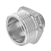 NOLF NFC.N0406-N-1/2"x3/8" Ніпель редукційний НІКЕЛЬОВАНИЙ (400 шт/ящ)