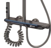 ZERIX PBX-009-J GRAPHITE Душова колона зі зміш.з КНОП.ПЕРЕМИК.з алюм.,4 реж.(Колір графіт) (6 шт/ящ)