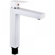 PLAMIX KUBUS-001 HIGH SET White Змішувач для умивальника (з підведенням) (10 шт/ящ)