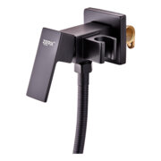 ZERIX LEB9-123 Black Змішувач для гігієнічного душу (з лійкою) (кіл. чорний)