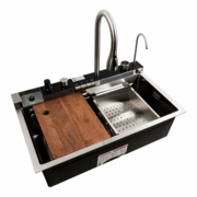 KRAFT Мийка Handmade HS 7546 WF FC3  - NANO BLACK DECOR