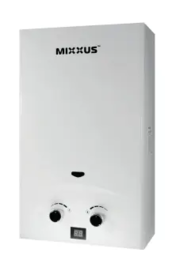 MIXXUS GWH-0710 BASIC TURBO WHITE Газова колонка турбована 10 л/хв (колір білий) (1 шт/ящ)