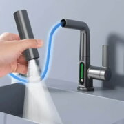 KRAFT KRF 5051 Змішувач для умивальника з цифровим дисплеєм