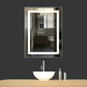 GRUNVEL S50х70 - 22 Дзеркало прямокутне з фронт. підсвічув. шир. 3 см.; підігрів, диммер; 50*70 см