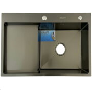 KRAFT Мийка Handmade HS7848 AR - B - BLACK DECOR Права 780*480*230+корзина  Чорна
