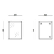 ZERIX FONTE MRZ10-600x800-REVERSE Дзеркало настінне прямокутне (10 шт/ящ)