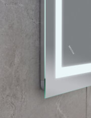 MIXXUS WARM MR02-80x60-CASE Дзеркало з LED Touch, Anti-fog, димером, рег. яскр., годинником(5 шт/ящ)