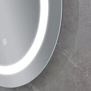 MIXXUS PLAIN MC02-60-CASE Дзеркало з LED Touch, Anti-fog, димером, рег. яскр., годинником (5 шт/ящ)