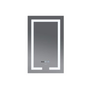 MIXXUS HARD MR06-50x80-CASE Дзеркало з LED Touch, Anti-fog, димером, рег. яскр., годинником(5 шт/ящ)