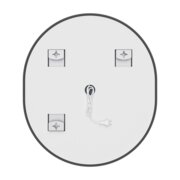MIXXUS PREMIUM ELLIPSE MV05-80x70-REVERSE BLACK Дзеркало (LED Touch, Anti-fog, димер(3-6kK))(5шт/ящ)