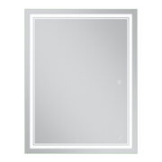 MIXXUS PREMIUM QUADRO MR20-80x60-REVERSE Дзеркало (LED Touch, Anti-fog, димер рег. яскр.) (5шт/ящ)
