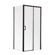 MIXXUS PREMIUM DIVERSE SC03-100x80x195-TR BLACK Душова кабіна без піддону прозоре скло 6мм