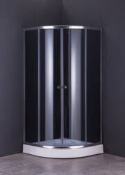 MIXXUS PLAIN SC01-90x90x185-GR CHROME Душова кабіна без піддону сіре тоноване скло 4мм (1 шт/ящ)