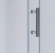 MIXXUS HARD SC01-120x80x185-TR CHROME Душова кабіна без піддону прозоре скло 5мм