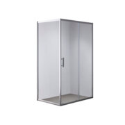 MIXXUS HARD SC01-120x80x185-TR CHROME Душова кабіна без піддону прозоре скло 5мм