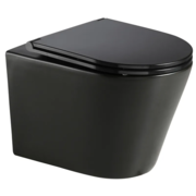 MIXXUS PREMIUM BEVEL-0301-R BLACK Унітаз підвісний 515x355x365mm, система змиву RIMLESS (1 шт/ящ)