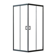 BRITC Orion BLACK 90x90 см Душова кабіна чорна без піддону (скло 6 мм)