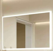 GRUNVEL S80х60 - 34 Дзеркало прямок 5мм з фронт+фон підсв 3*1см.; підігрів, димм вибір кол св 80*60