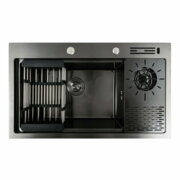 KRAFT Мийка Handmade HS 7648 KH NANO BLACK  DECOR