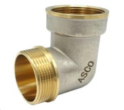 ASCO Кутник 11/2" ЗВ нікель. з проточкою 1/10
