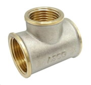 ASCO Трійник 1"*1/2"*1" ВВВ нікель. з проточкою 10/40