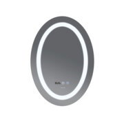 MIXXUS PLAIN MV02-60x80 Дзеркало з LED Touch, Anti-fog, димером, рег. яскр., годинником (5 шт/ящ)