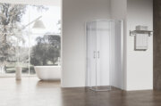 KOER SR SC03-100x100x200-TR-01 Душова кабіна без піддону прозоре скло EASY CLEAN 6мм ХРОМ (1 шт/ящ)