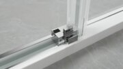 KOER SR SC03-100x100x200-TR-01 Душова кабіна без піддону прозоре скло EASY CLEAN 6мм ХРОМ (1 шт/ящ)
