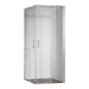 KOER SR SC03-100x100x200-TR-01 Душова кабіна без піддону прозоре скло EASY CLEAN 6мм ХРОМ (1 шт/ящ)