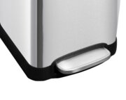MIXXUS STYLE-TC0106 SS COLOR Відро для сміття з плавним закриттям квадратне 6л (кол.нерж) (6шт/ящ)