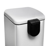 MIXXUS STYLE-TC0106 SS COLOR Відро для сміття з плавним закриттям квадратне 6л (кол.нерж) (6шт/ящ)