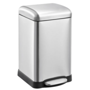 MIXXUS STYLE-TC0106 SS COLOR Відро для сміття з плавним закриттям квадратне 6л (кол.нерж) (6шт/ящ)