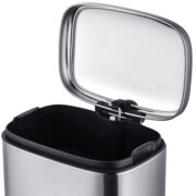 MIXXUS PREMIUM STYLE-TC0305 SS COLOR Відро для сміття з пл.закр. прямокутне 5л (кол.нерж) (6шт/ящ)